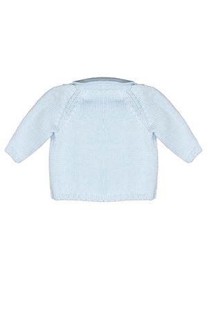 Cardigan in cotone tricot azzurro LITTLE BEAR KIDS | 3024CIELO